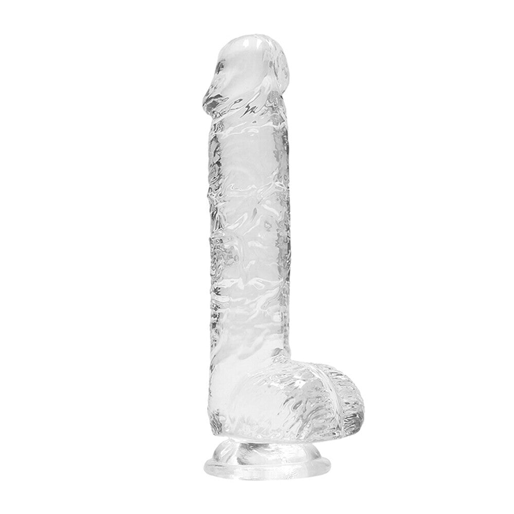 RealRock 6 Inch Transparent Realistic Crystal Clear Dildo-0