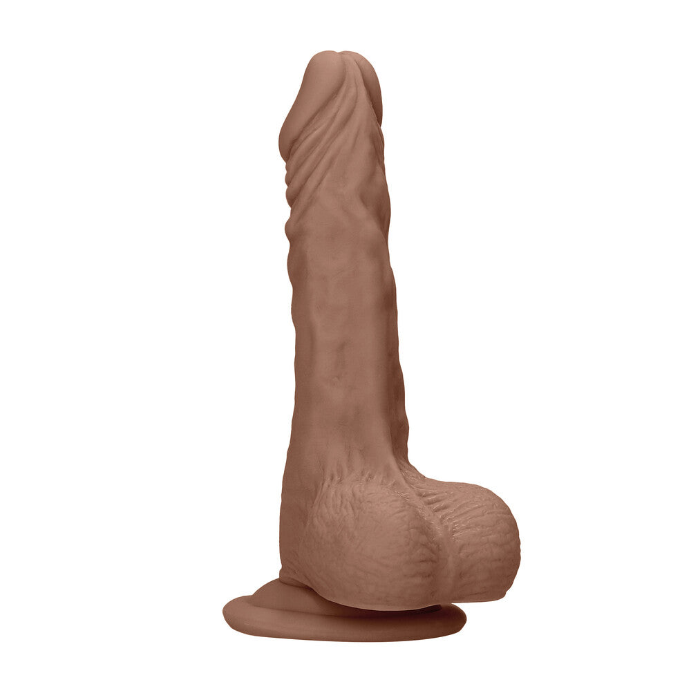 RealRock 7 Inch Dong With Testicles Flesh Tan-0