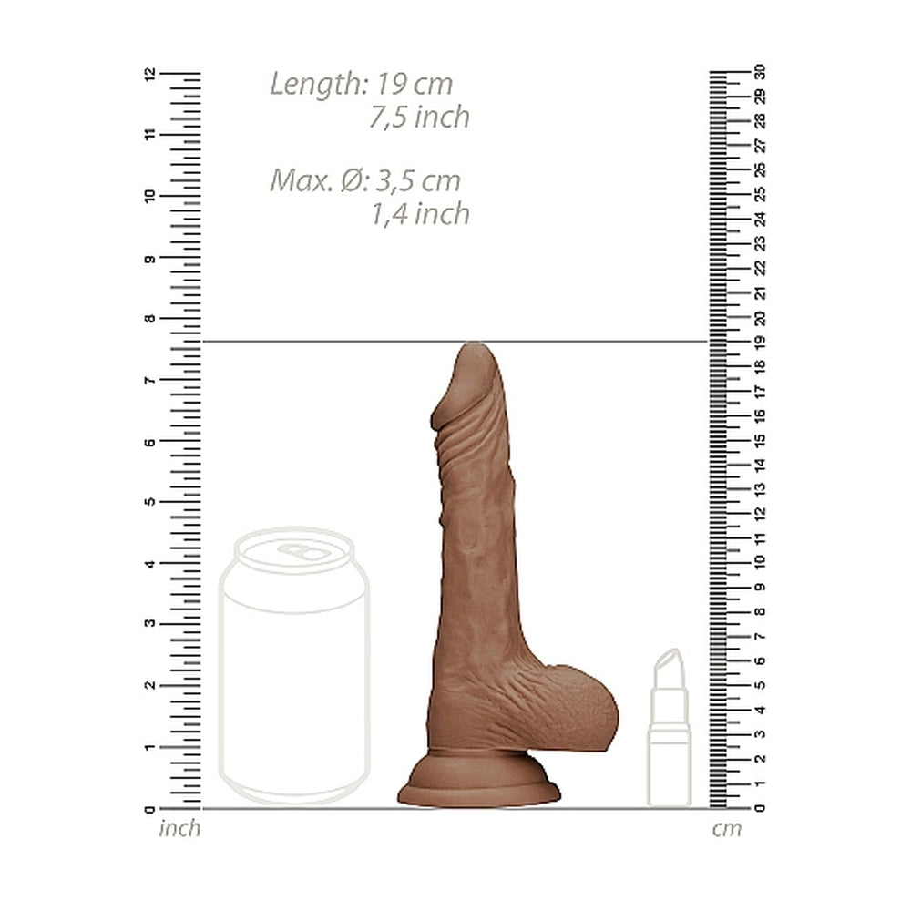 RealRock 7 Inch Dong With Testicles Flesh Tan-3