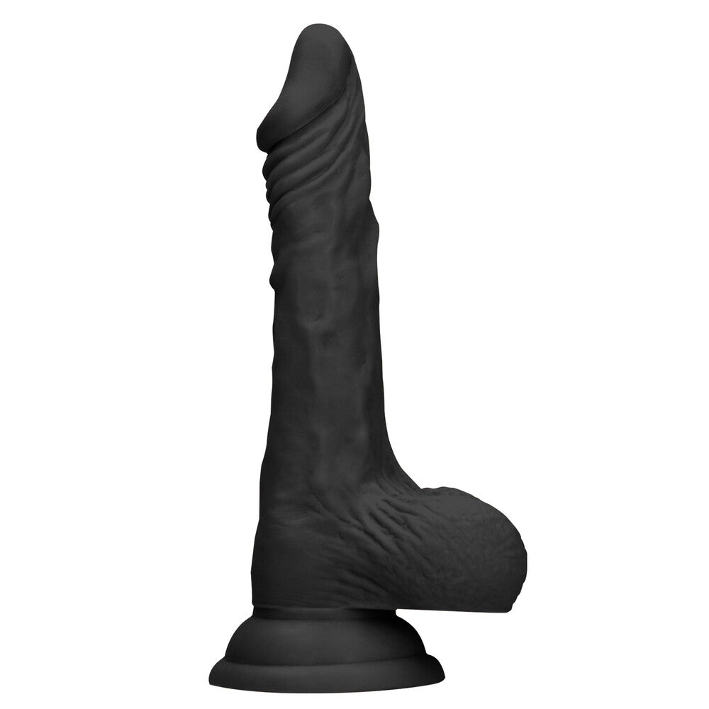 RealRock 10 Inch Dong With Testicles Black-0