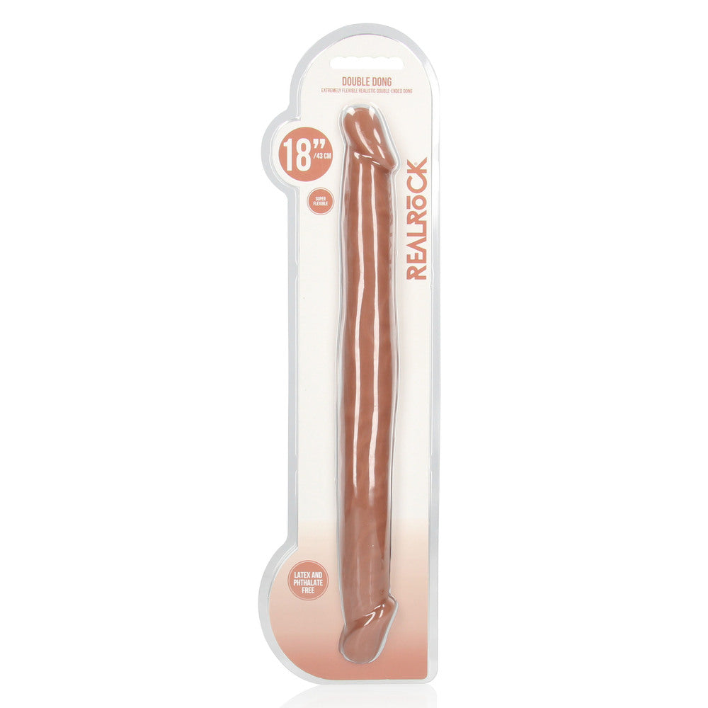 RealRock 18 Inch Double Dildo Flesh Tan-1