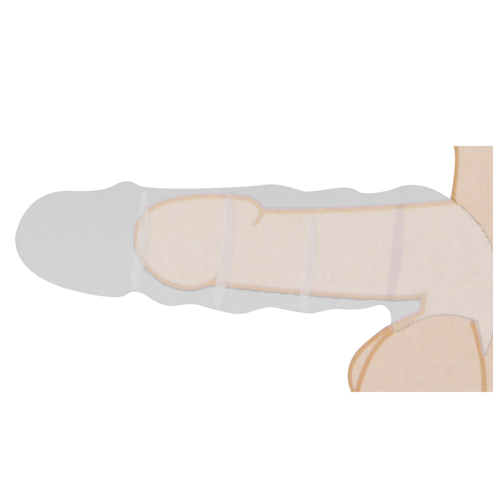 RealRock 9 Inch Penis Sleeve Flesh Tan-2