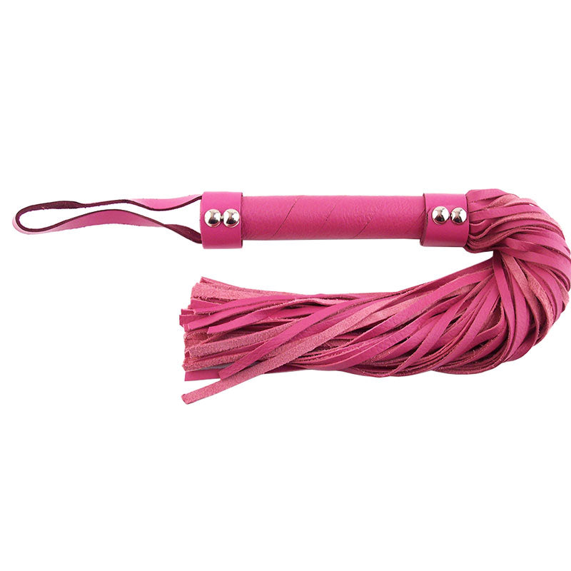 Rouge Garments Pink Leather Flogger-0