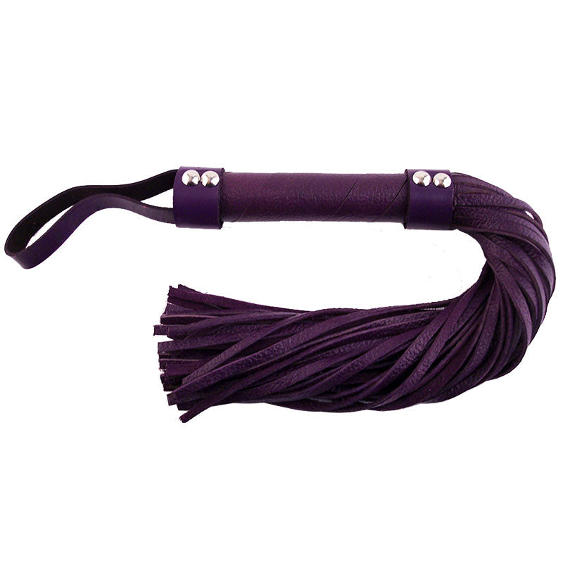 Rouge Garments Purple Leather Flogger-0