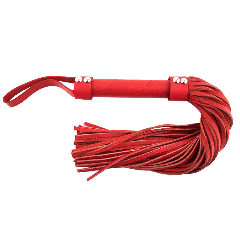 Rouge Garments Red Leather Flogger-0