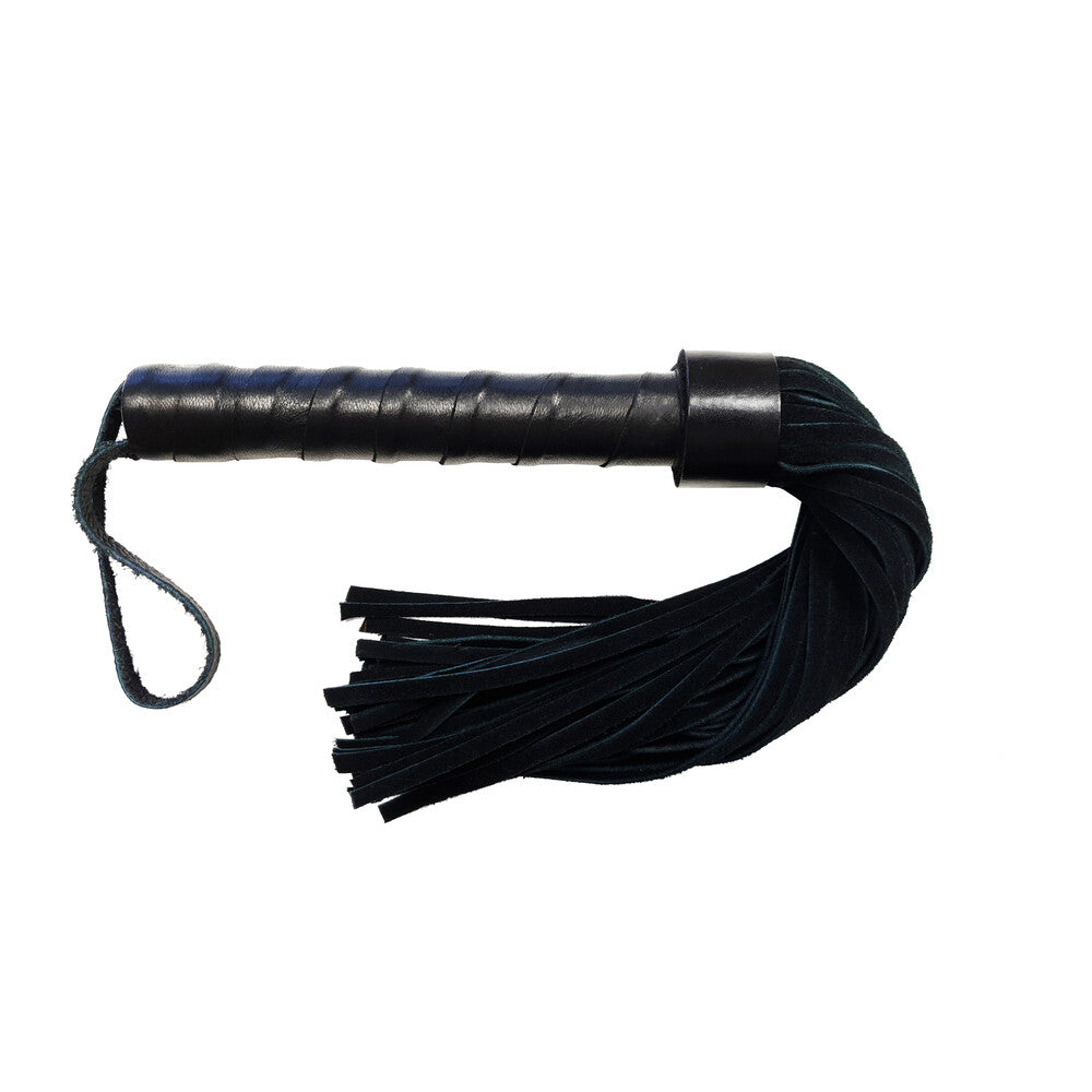 Rouge Leather Handle Suede Flogger-0