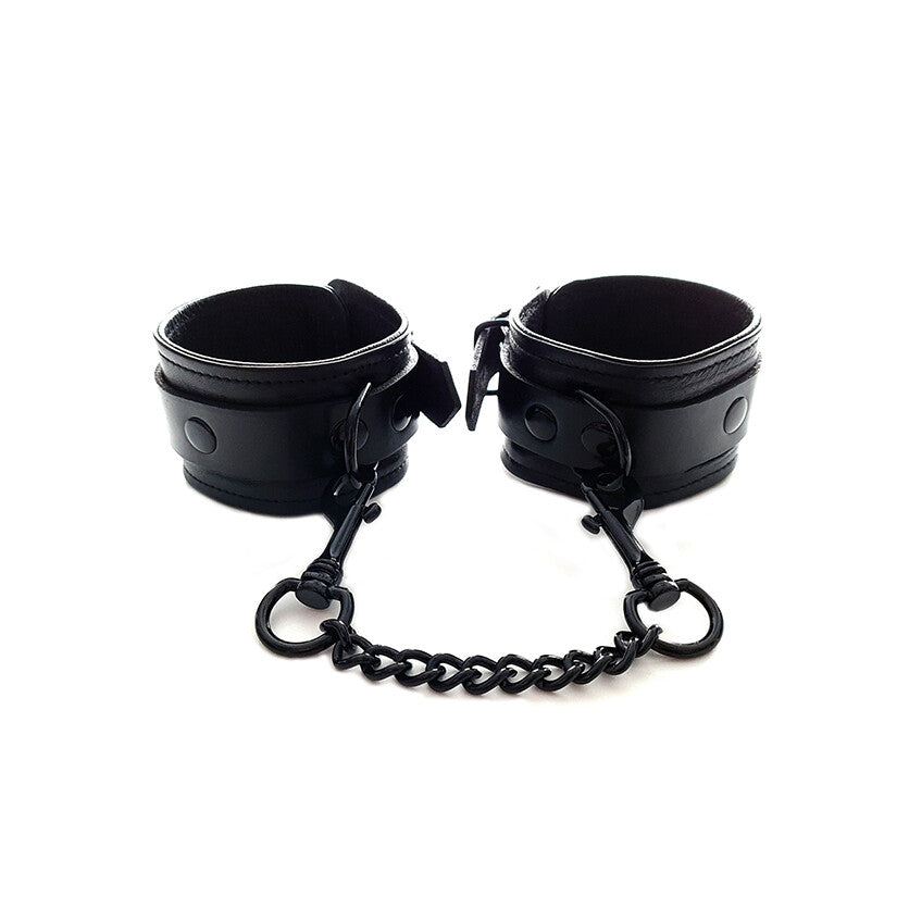 Rouge Garments Plain Black Wrist Cuffs-0