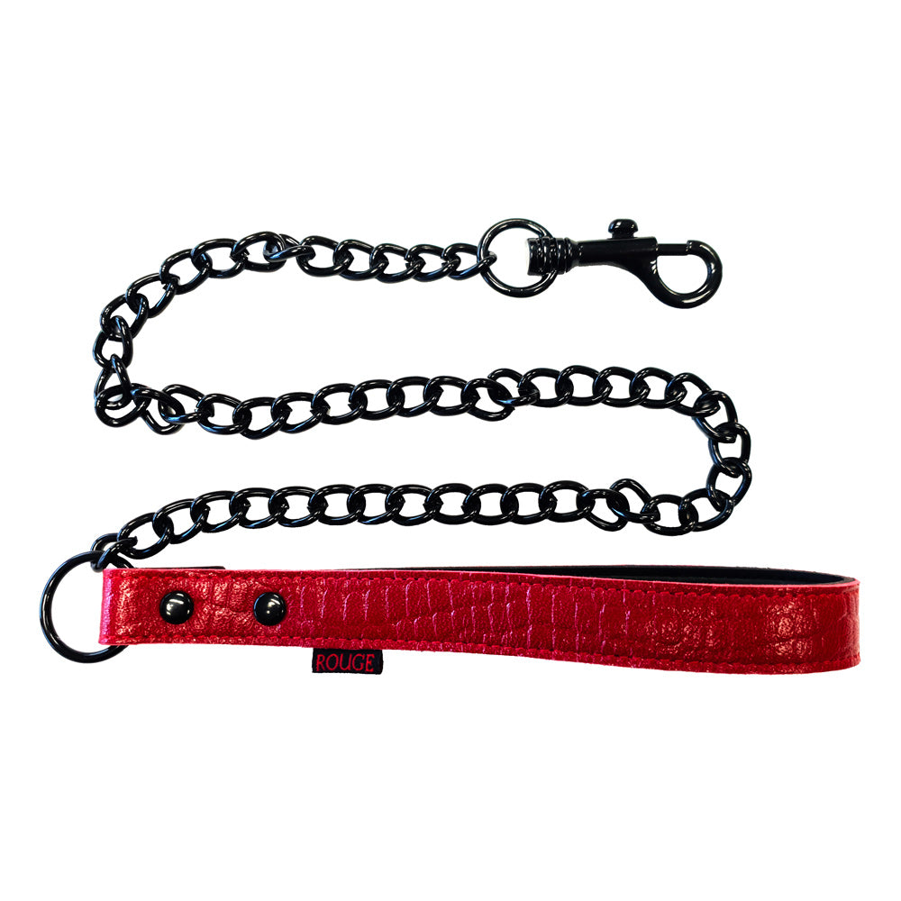 Rouge Garments Leather Croc Print Lead-0