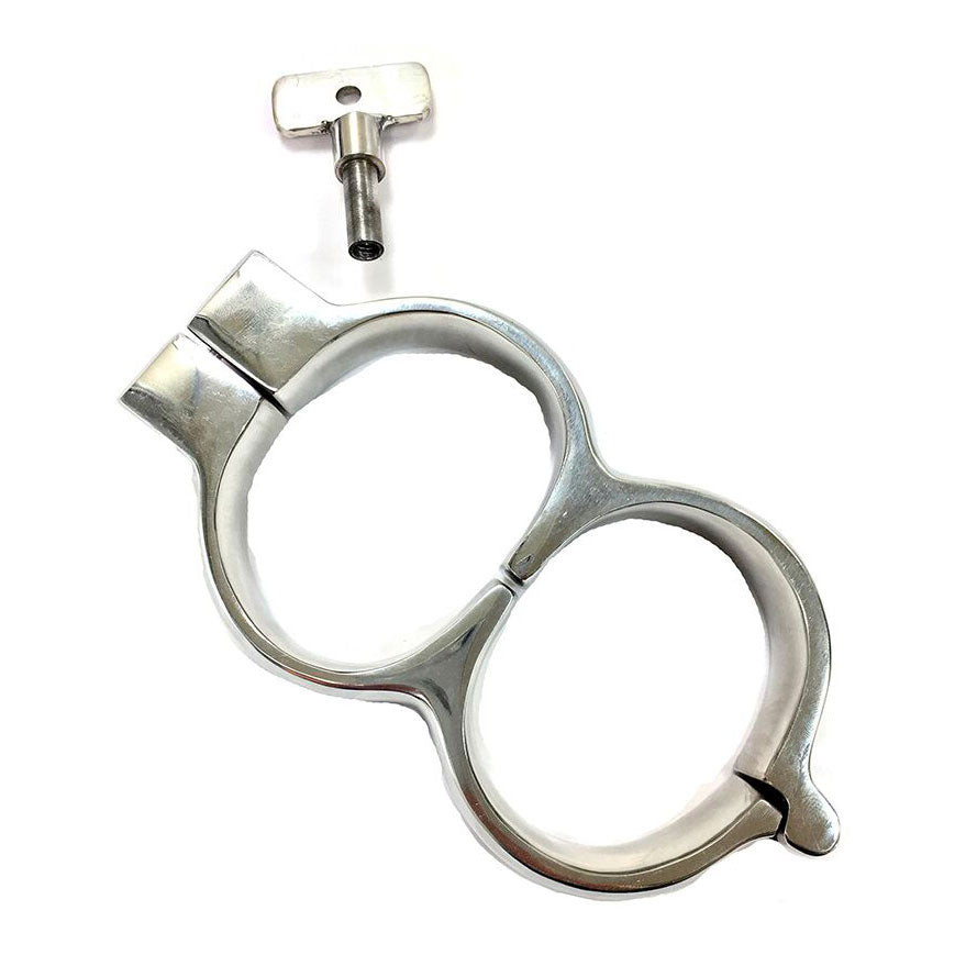 Rouge Stainless Steel Lockable Wrist Cuffs-0