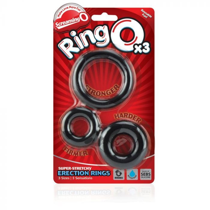 Screaming O RingO x3 Cock Rings Black-2