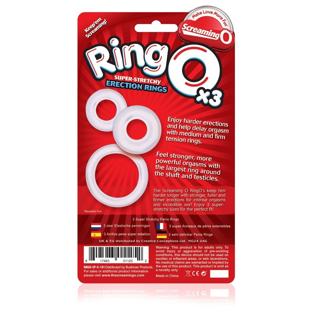 Screaming O RingO x3 Clear Cock Rings-2