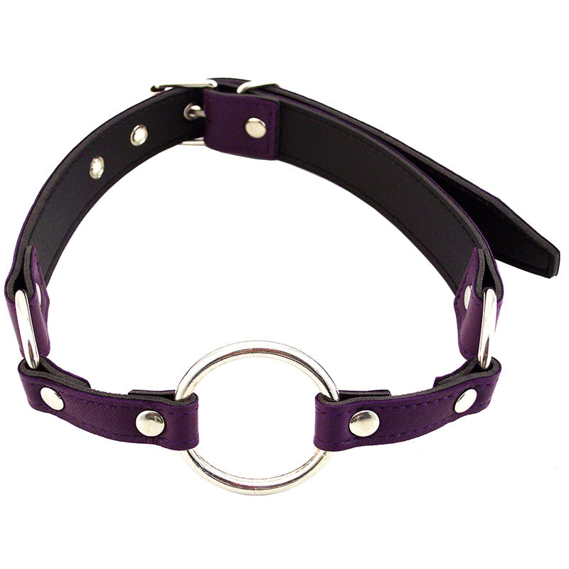 Rouge Garments O Ring Gag Purple-0