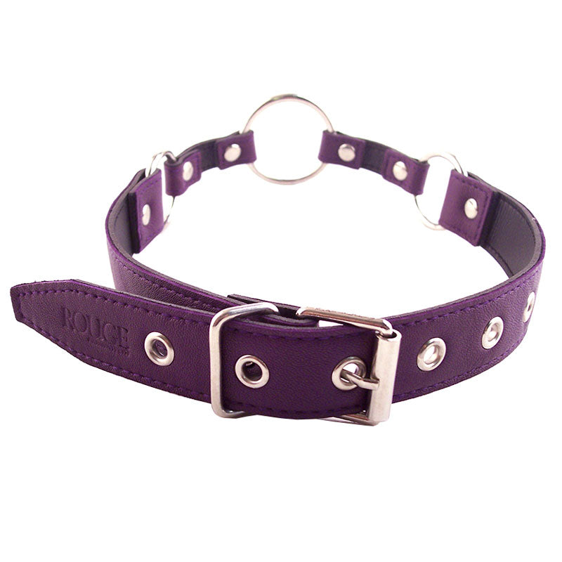 Rouge Garments O Ring Gag Purple-1