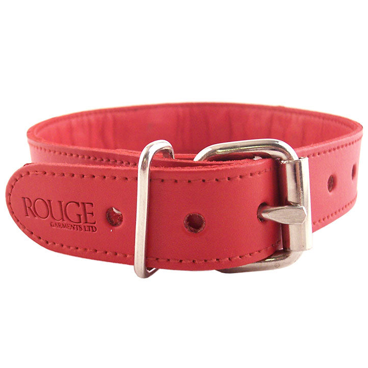 Rouge Garments Red Studded ORing Studded Collar-1