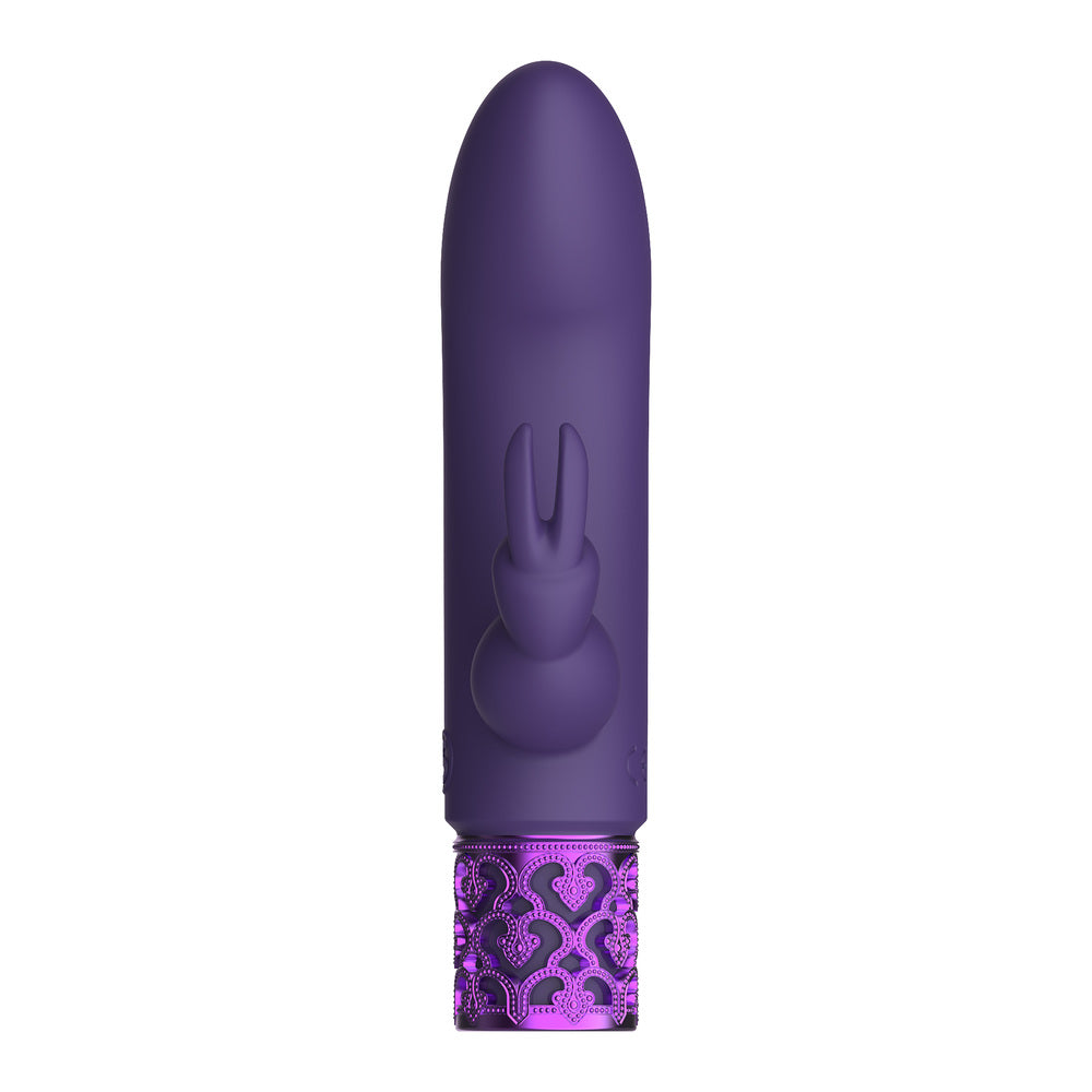 Royal Gems Dazzling Rechargeable Rabbit Bullet Purple-1