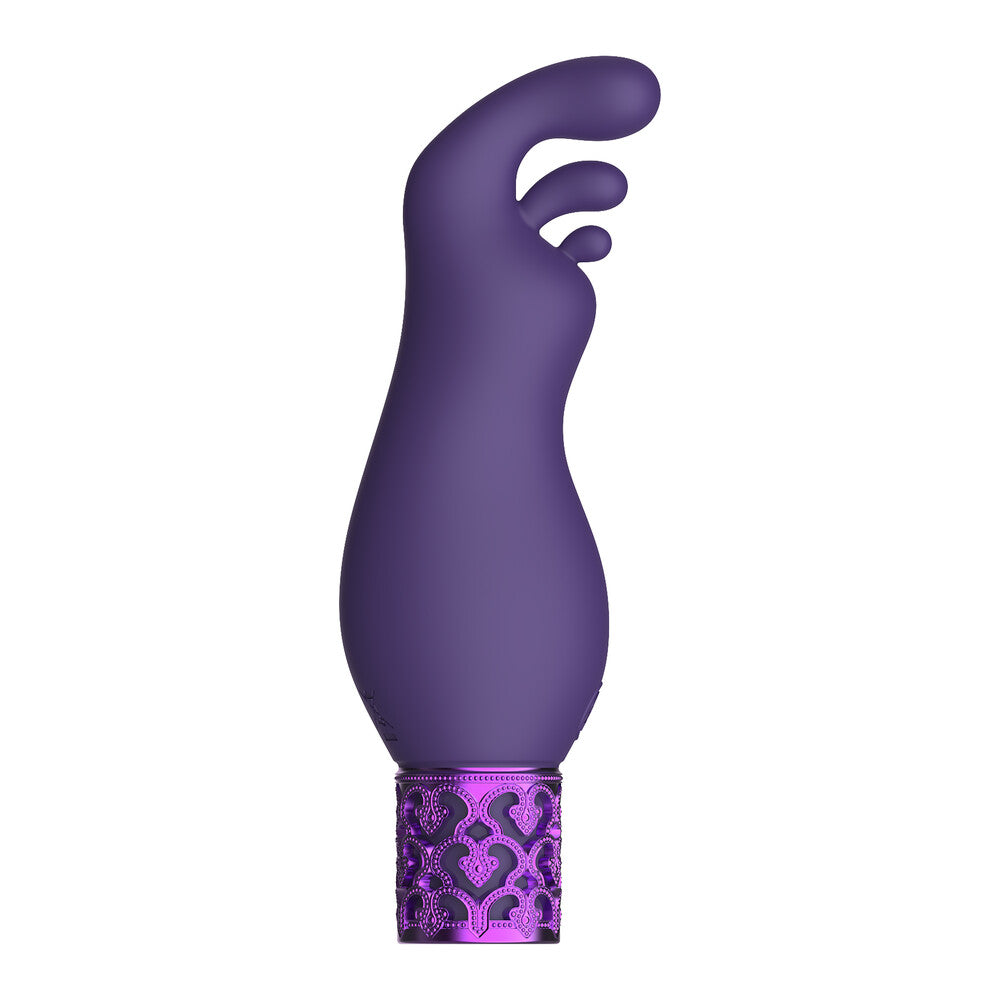 Royal Gems Exquisite Rechargeable Silicone Bullet Purple-0