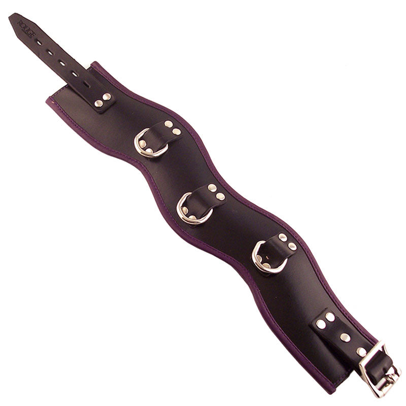 Rouge Garments Black And Purple Padded Posture Collar-0