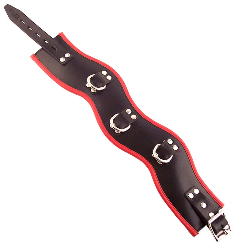 Rouge Garments Black And Red Padded Posture Collar-0