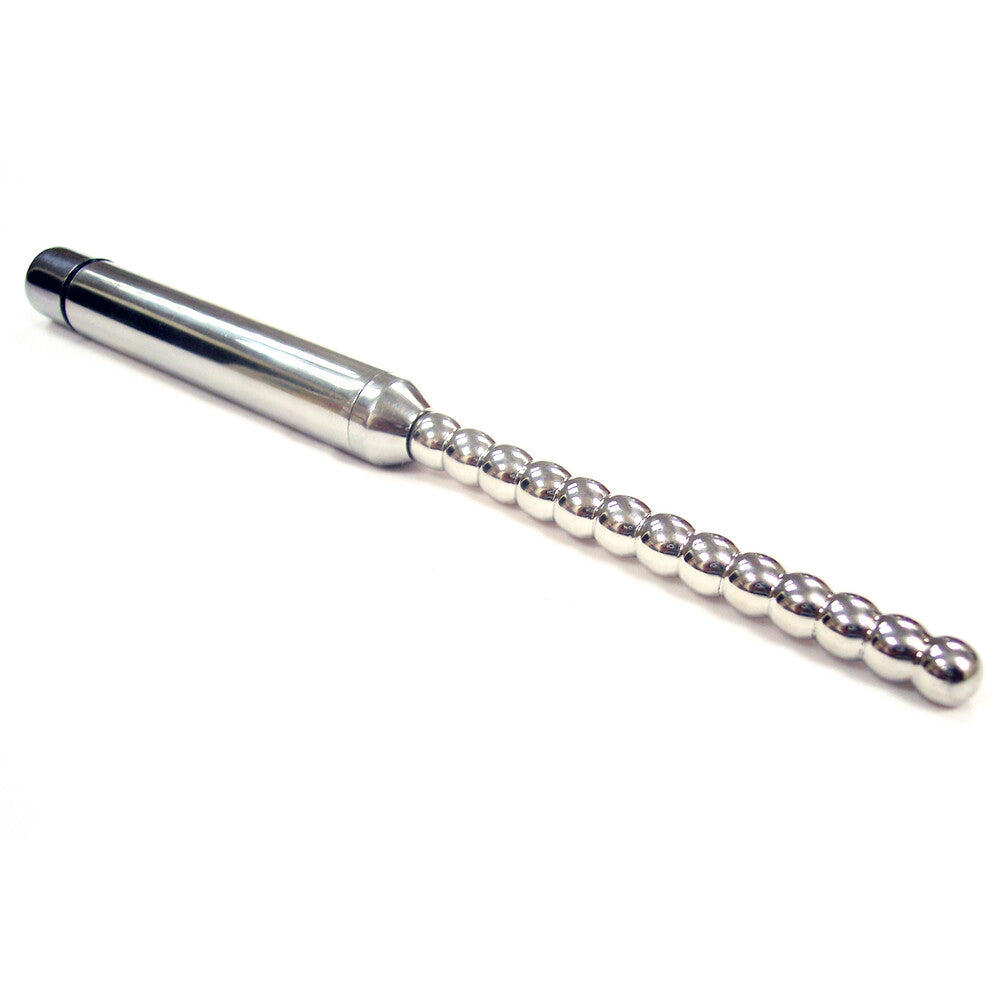 Rouge Stainless Steel Vibrating Ribbed Urethral Probe-0