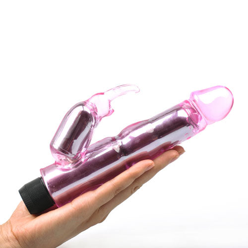 Waves Of Pleasure Crystal Pink Rabbit Vibrator-0