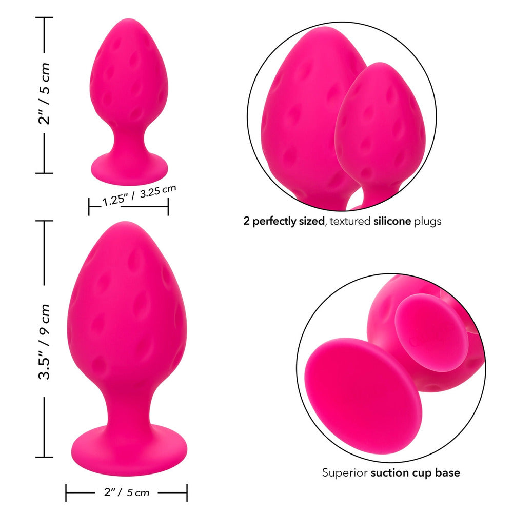 Cheeky Butt Plug Duo Pink-1