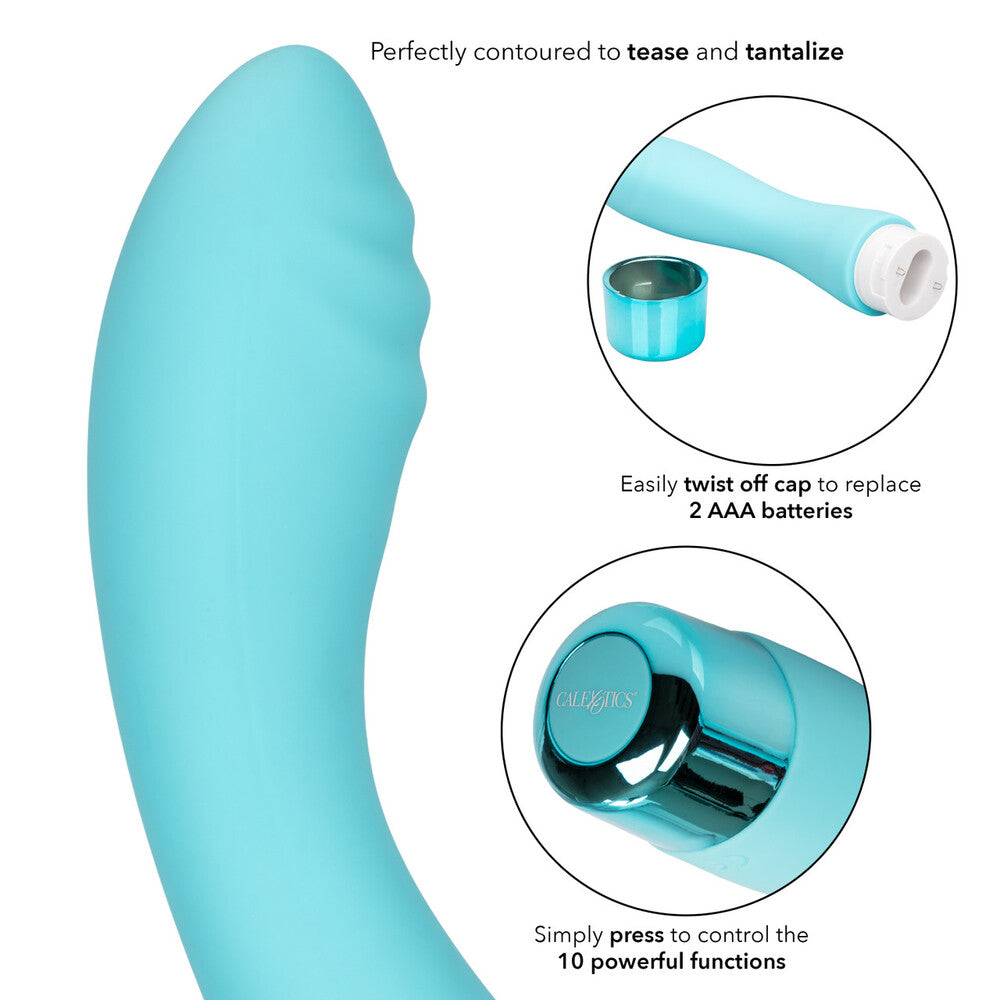 Eden Ripple Silicone GSpot Vibrator Waterproof 6 inch-2