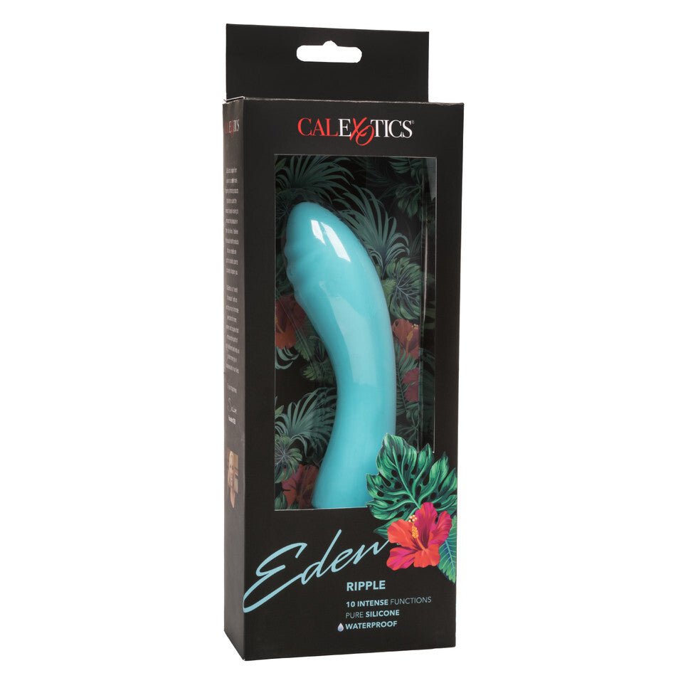 Eden Ripple Silicone GSpot Vibrator Waterproof 6 inch-3