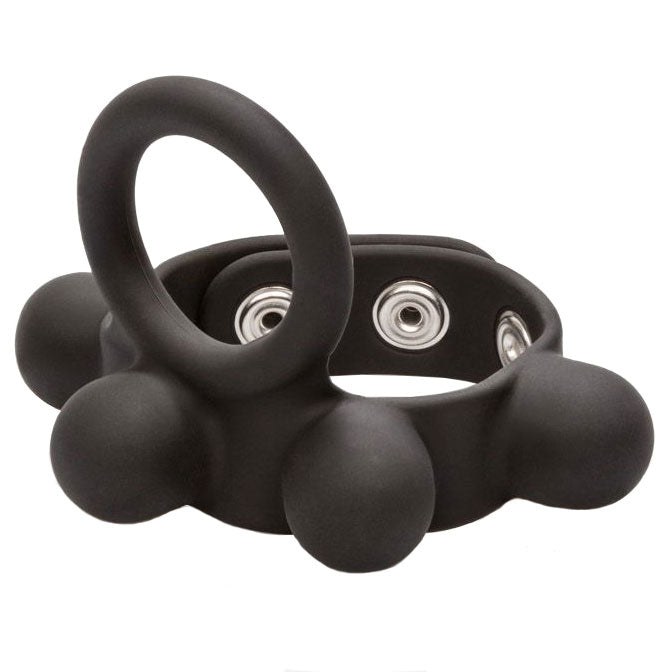 Medium Weighted Penis Ring and Ball Stretcher-0