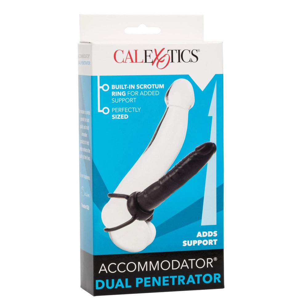 Accommodator Dual Penetrator Black Dildo-3