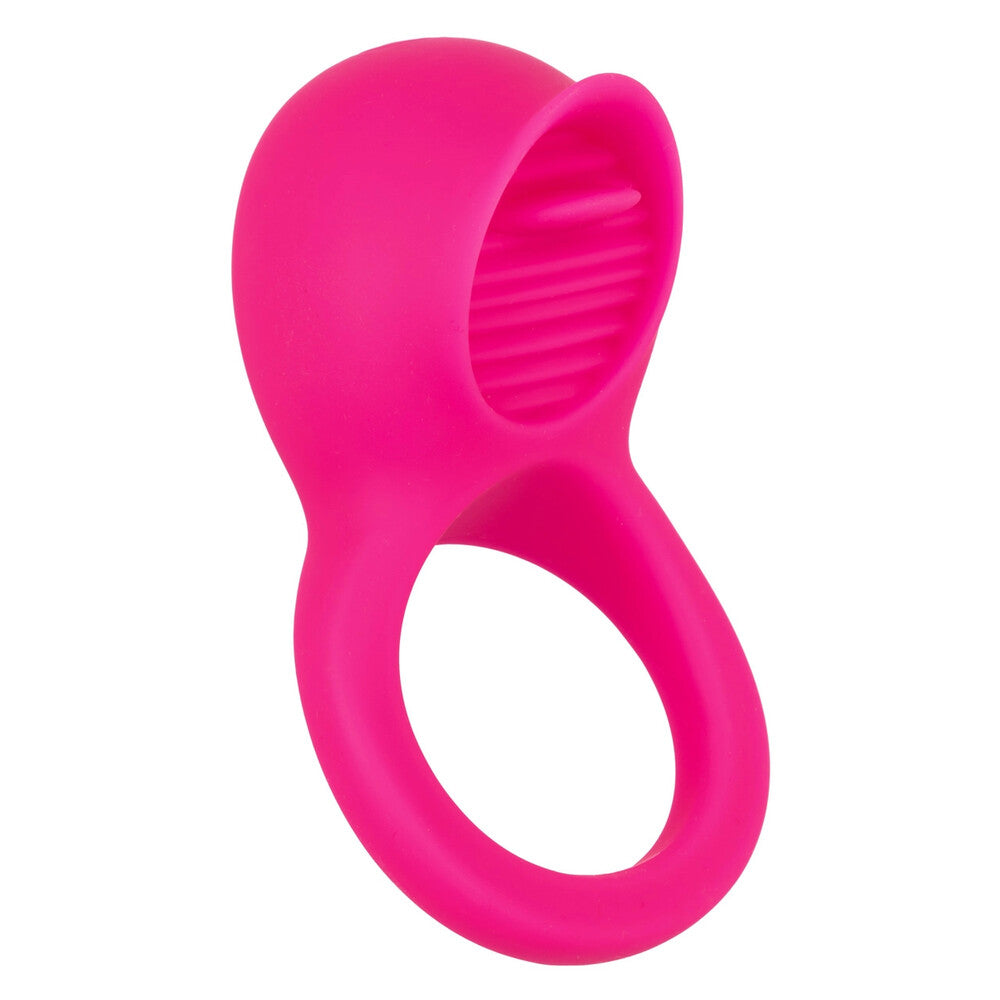 Rechargeable Teasing Tongue Enhancer Cock Ring-0