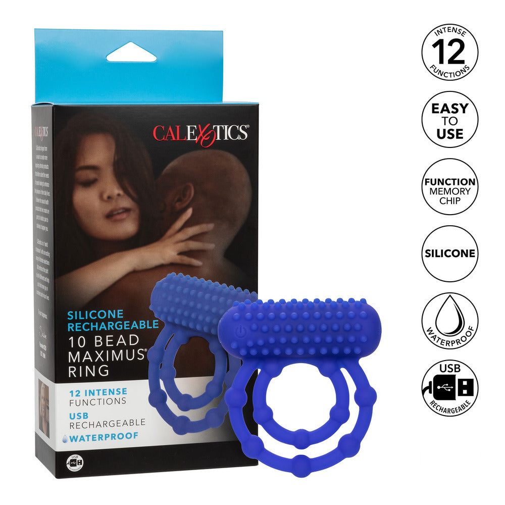 10 Bead Maximus Rechargeable Cock Ring-3