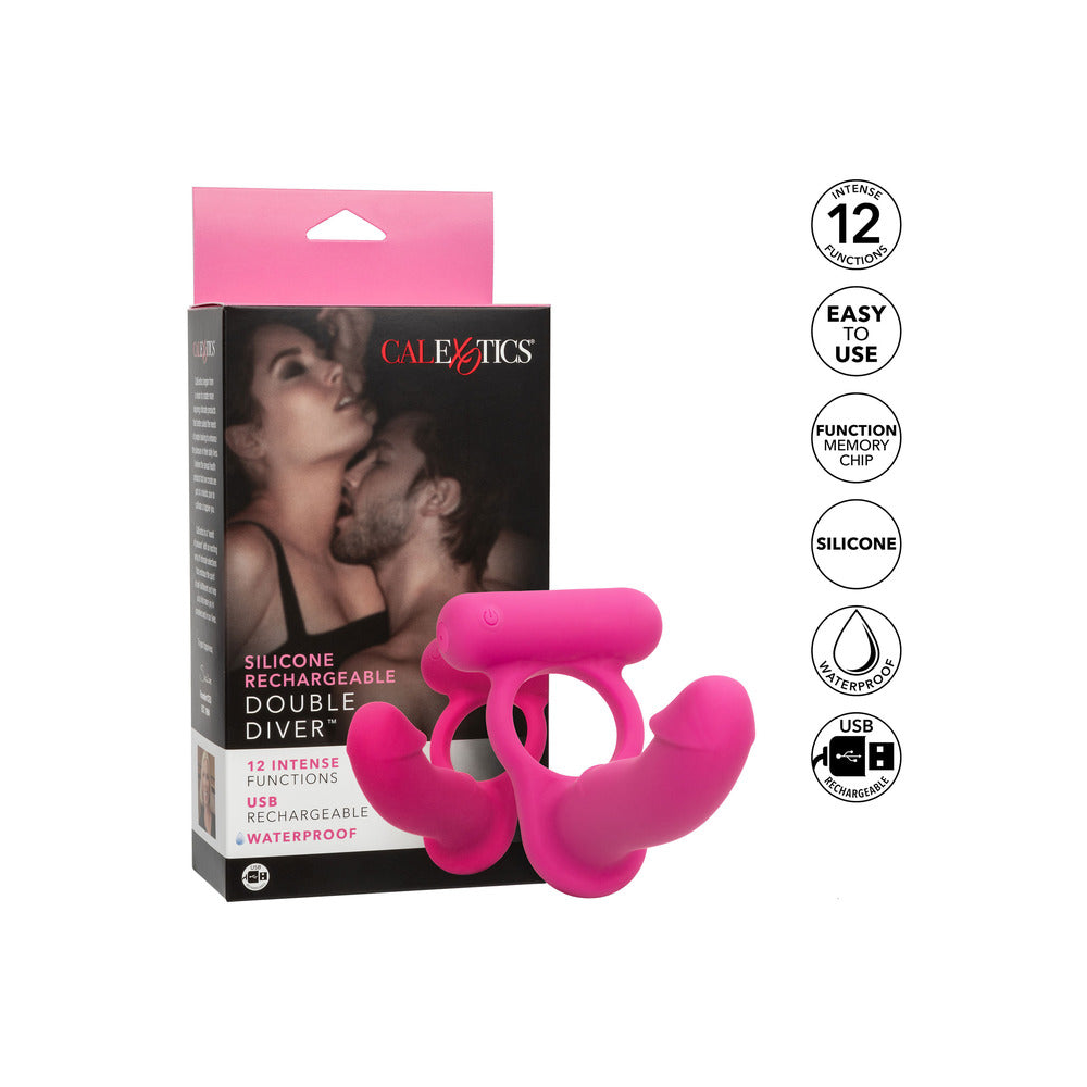 Silicone Rechargeable Double Diver Stimulator-3