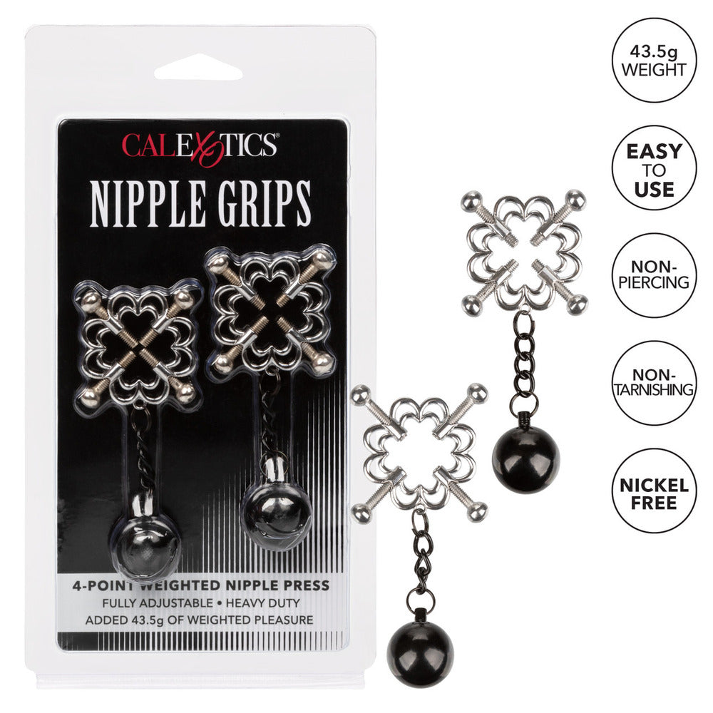 Nipple Grips  4 Point Weighted Nipple Press-3