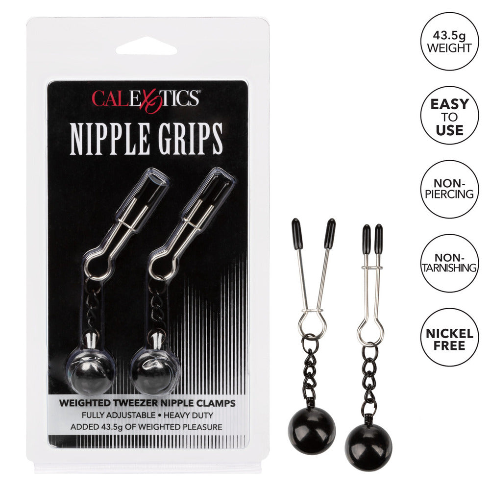 Nipple Grips Weighted Tweezer Nipple Clamps-3