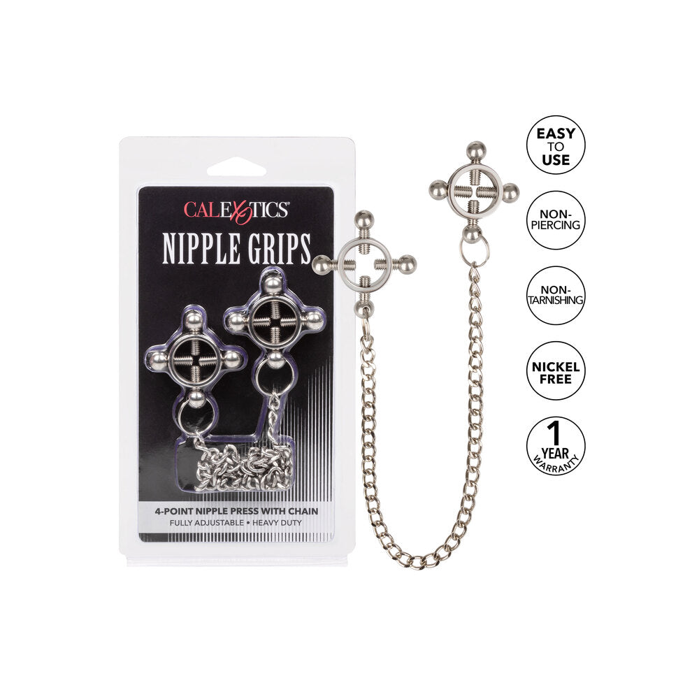 Nipple Grips 4 Point Nipple Press With Chain-3