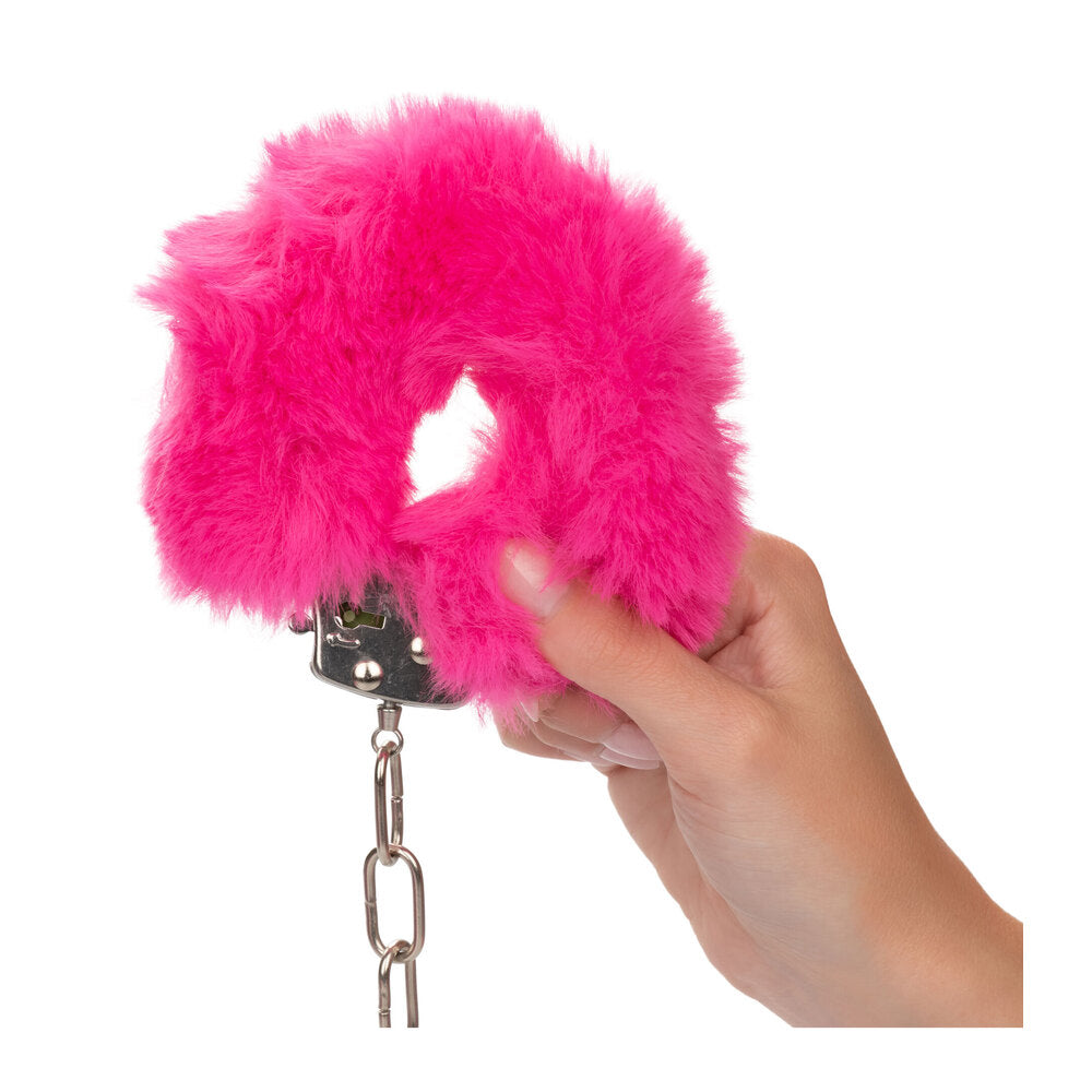 Ultra Fluffy Furry Cuffs Pink-2