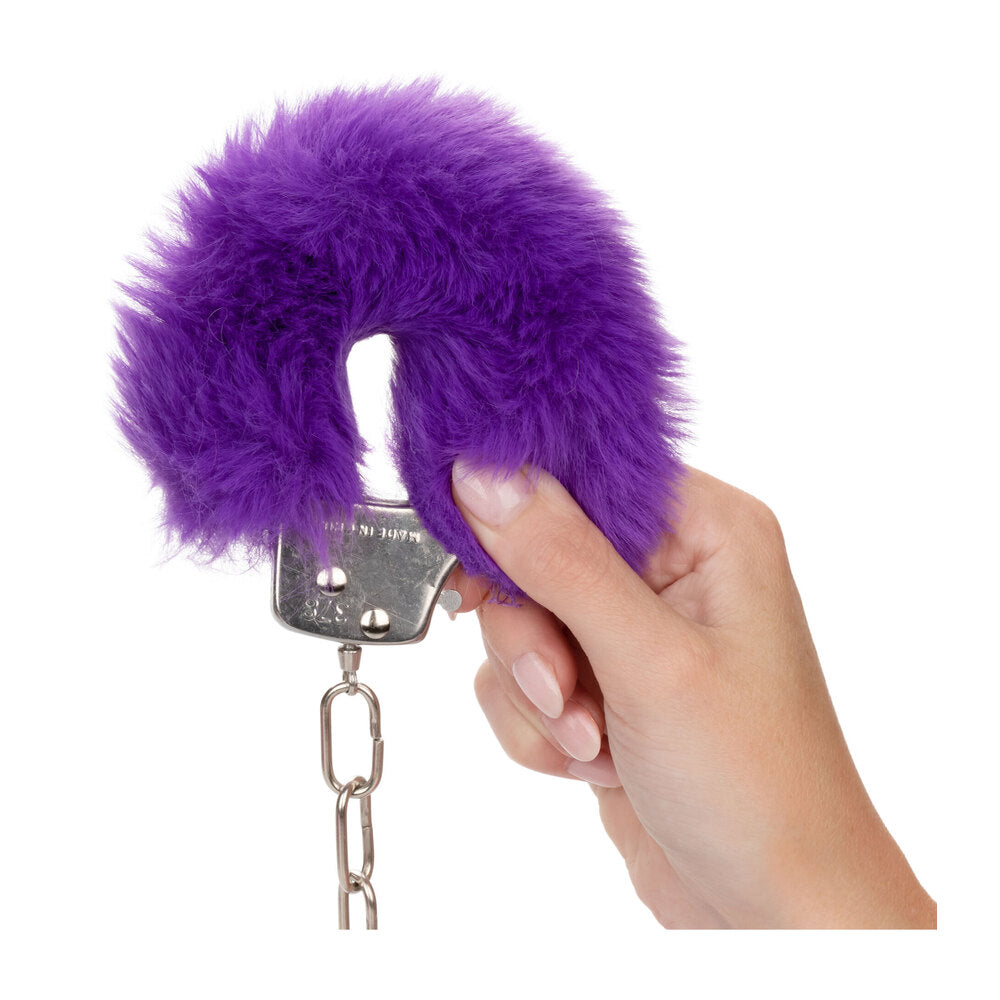 Ultra Fluffy Furry Cuffs Purple-2