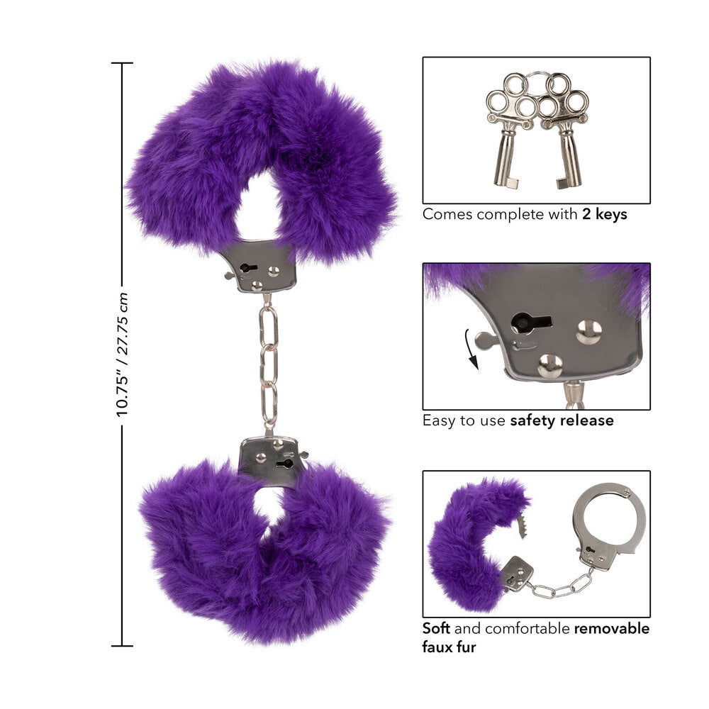 Ultra Fluffy Furry Cuffs Purple-3