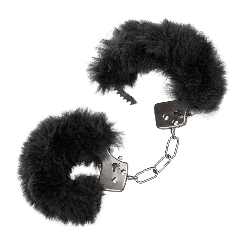 Ultra Fluffy Furry Cuffs Black-1