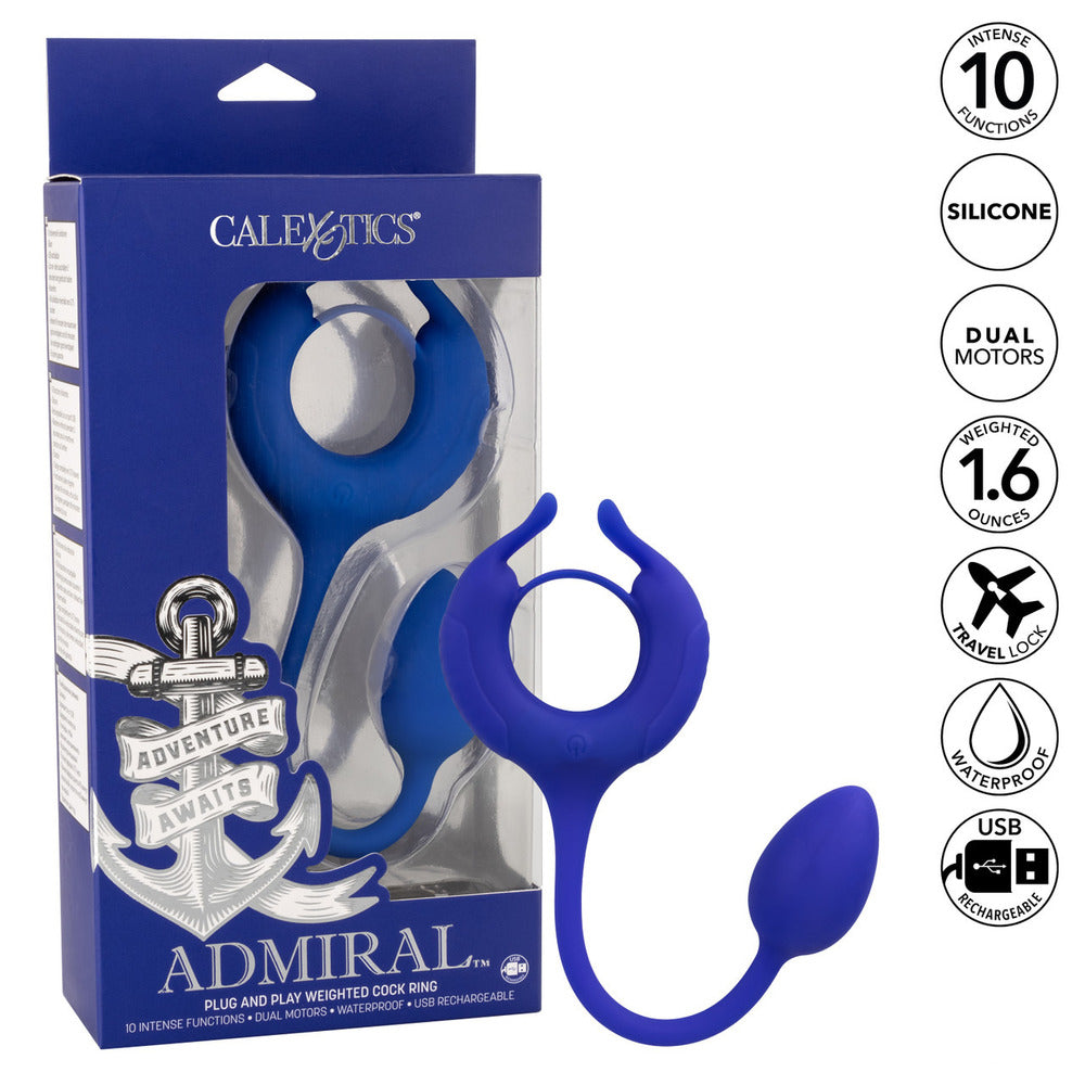 Admiral Weighted Cock Ring and Egg-3