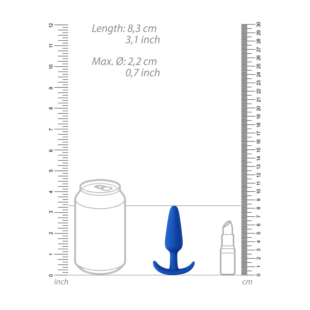 Beginners Size Slim Butt Plug Blue-2