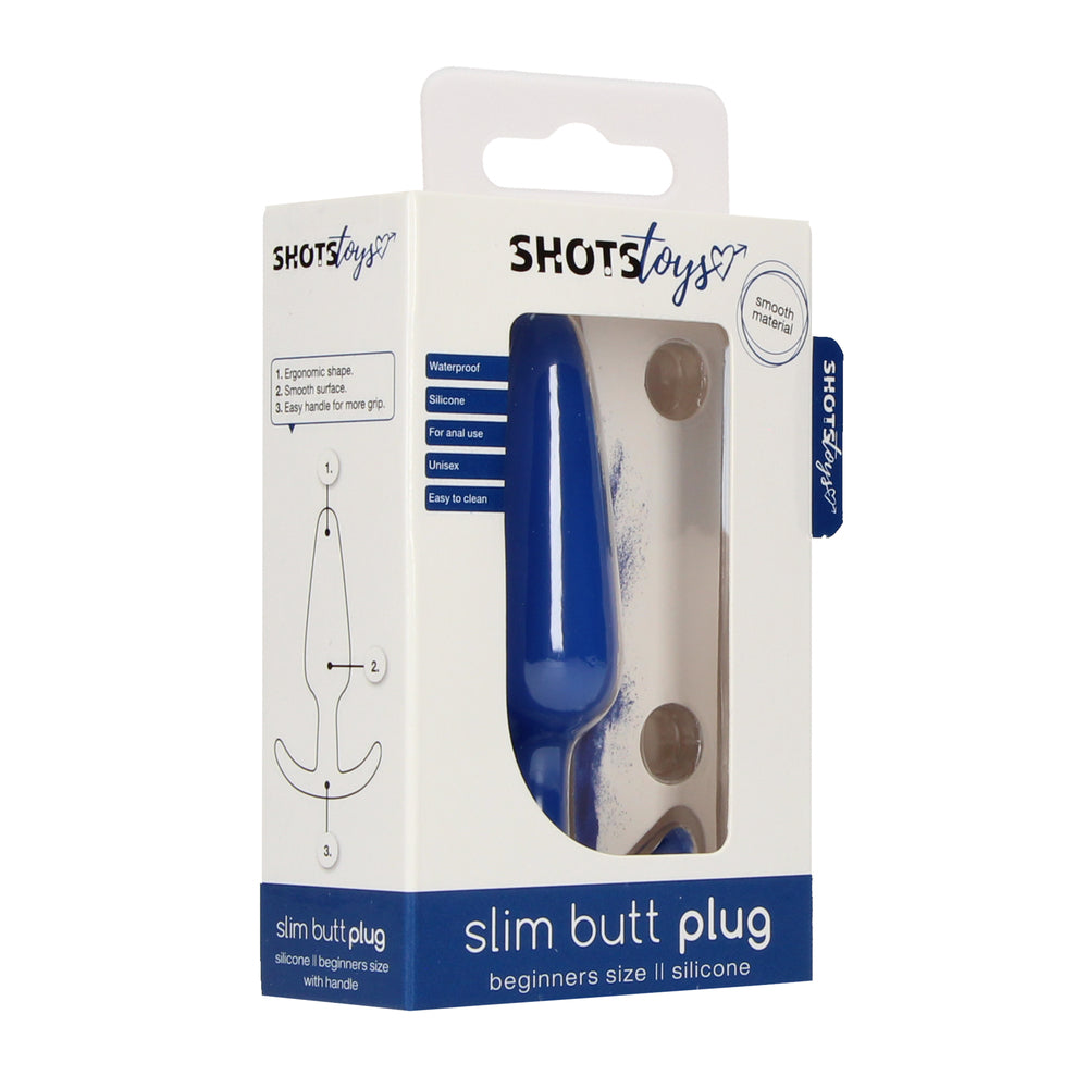 Beginners Size Slim Butt Plug Blue-3