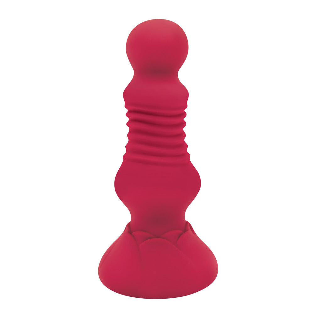 Secret Kisses Remote Thrusting Rosebud Butt Plug-1