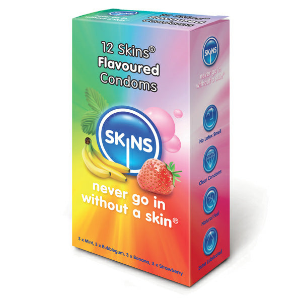 Skins Condoms Flavoured 12 Pack-0