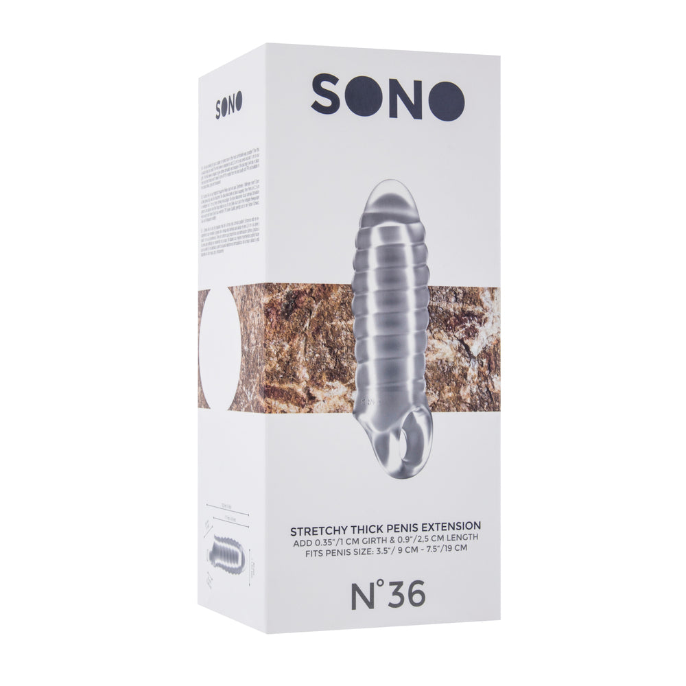 Sono No.36 Stretchy Thick Penis Extension Transparent-1