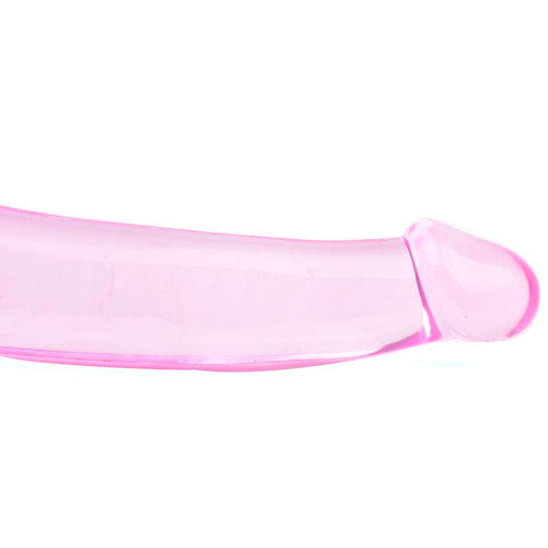 Double Fun Pink Strapless Strap On Dildo-2