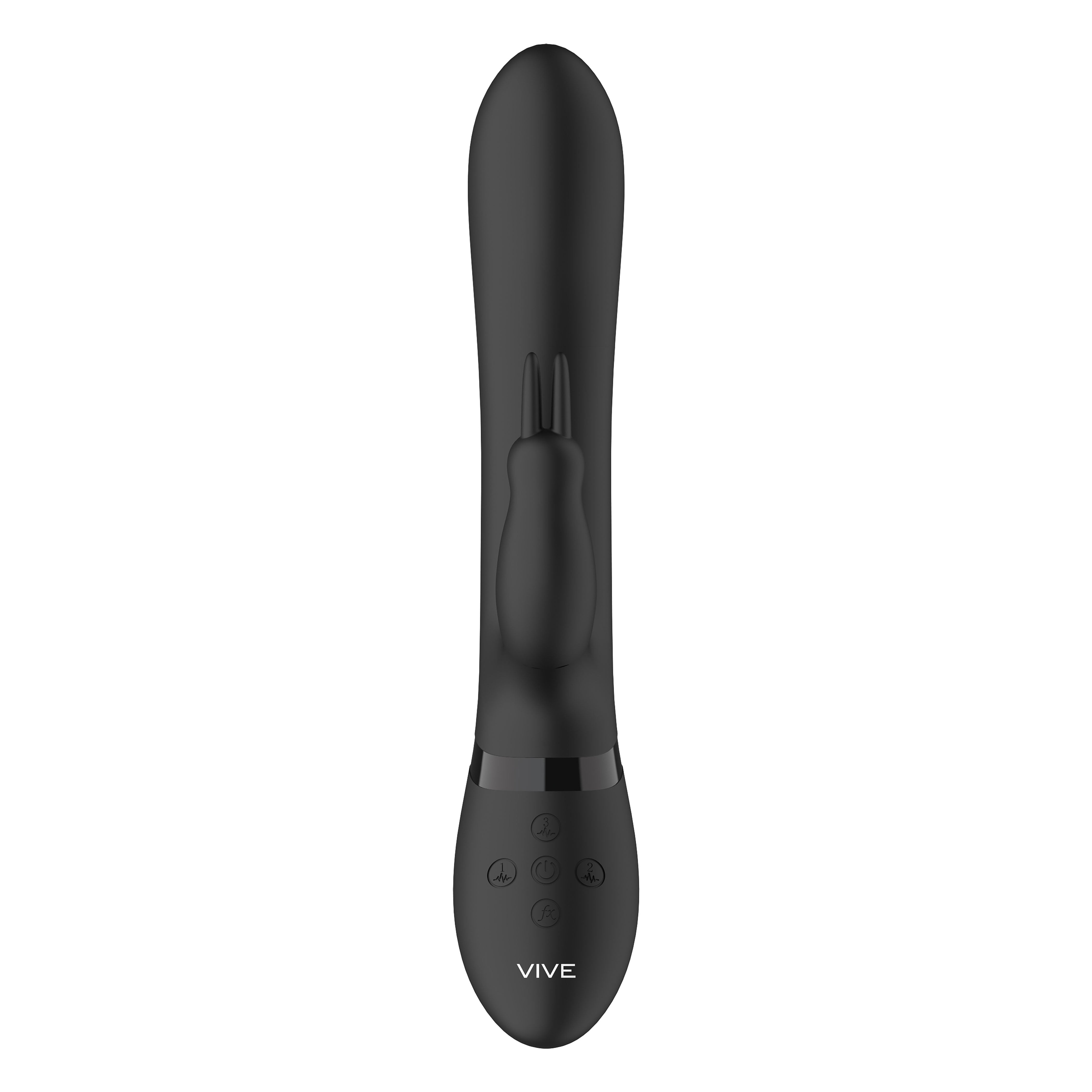 Vive Amoris Black Rabbit Vibrator With Stimulating Beads-1