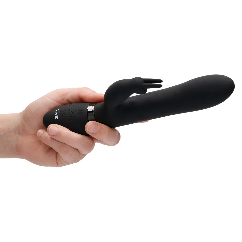 Vive Amoris Black Rabbit Vibrator With Stimulating Beads-2