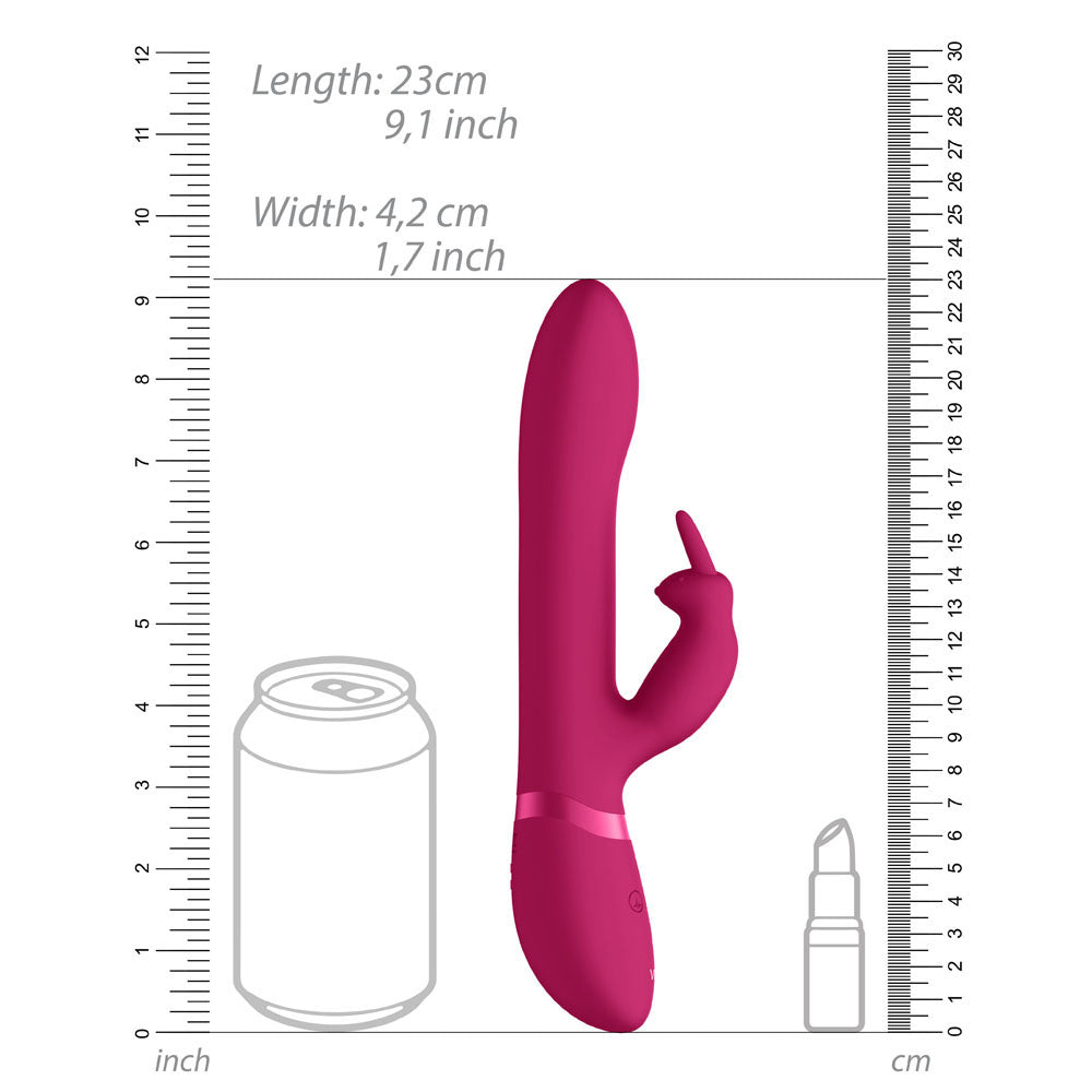 Vive Amoris Pink Rabbit Vibrator With Stimulating Beads-3