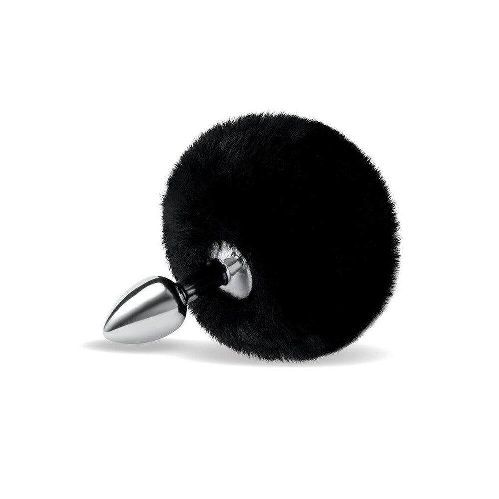 Furry Tales Black Bunny Tail Butt Plug-0